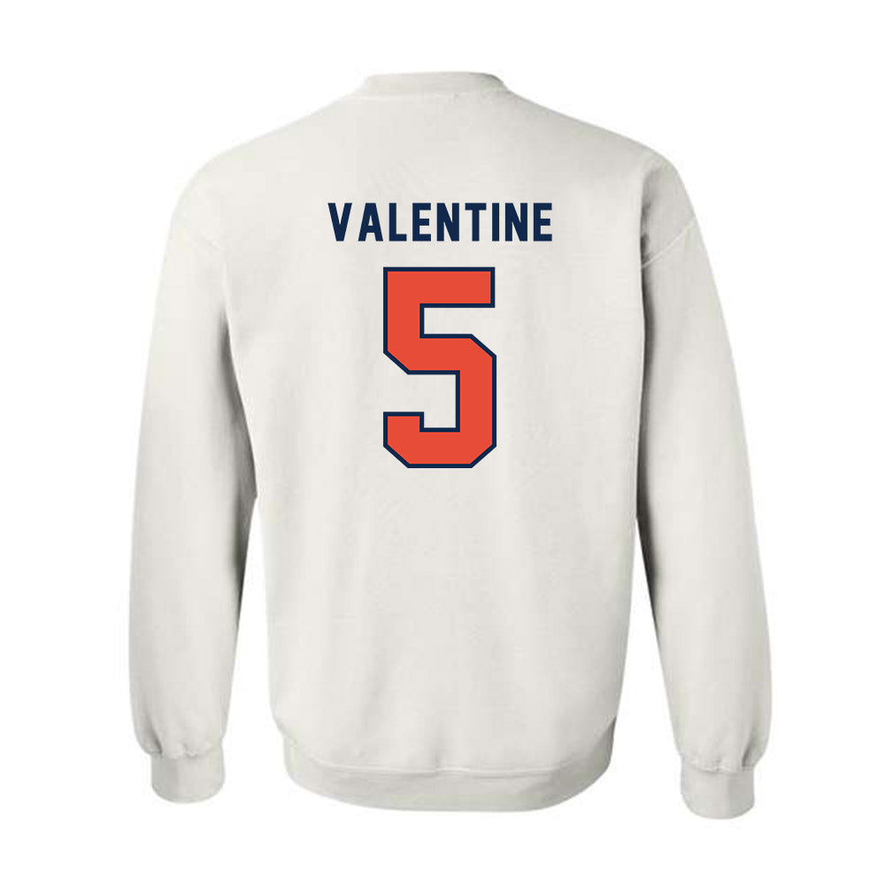 Illinois - NCAA Football : Ca'Lil Valentine - Classsic Shersey Crewneck Sweatshirt-1