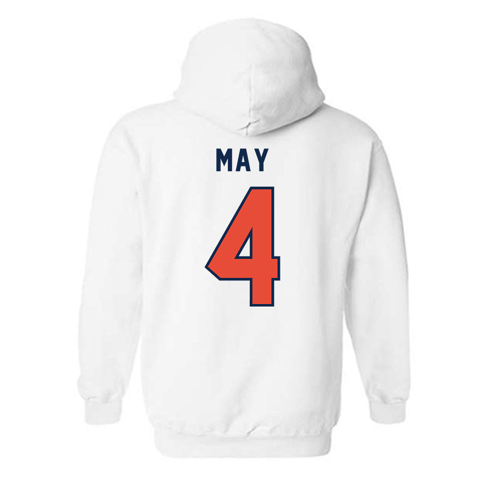 Illinois - NCAA Women's Volleyball : Bianca May - Classsic Shersey Hooded Sweatshirt-1
