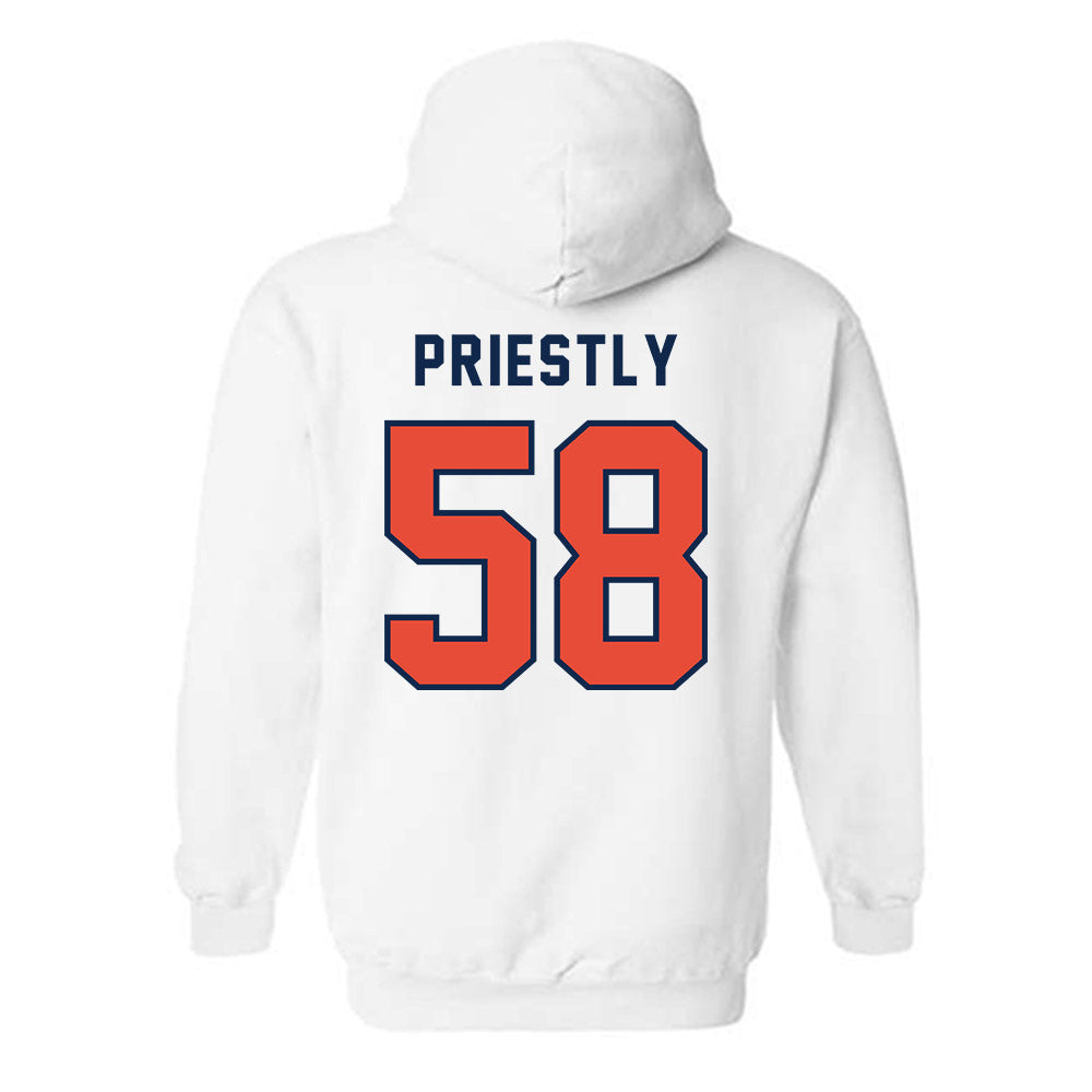 Illinois - NCAA Football : Melvin Priestly - Classsic Shersey Hooded Sweatshirt-1
