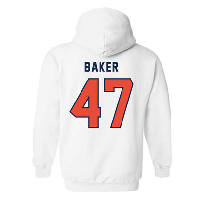 Illinois - NCAA Football : Easton Baker - Classsic Shersey Hooded Sweatshirt-1