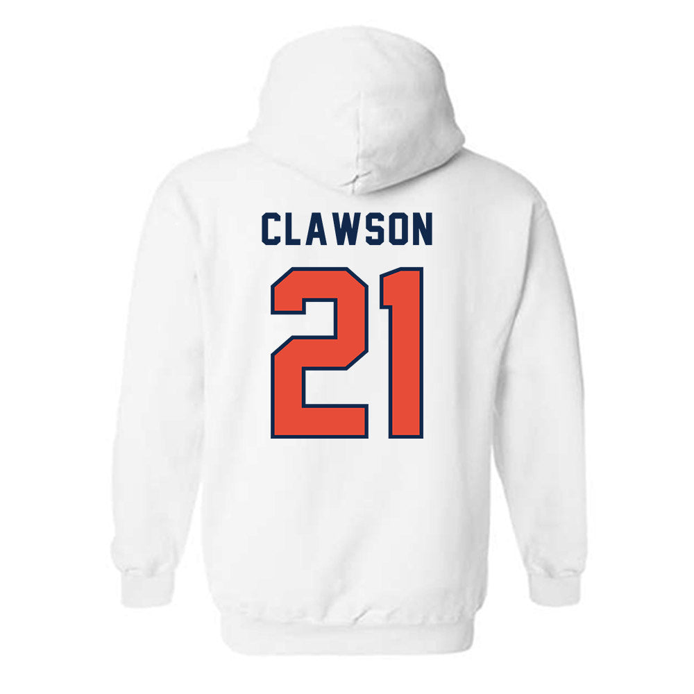 Illinois - NCAA Football : Ben Clawson - Classsic Shersey Hooded Sweatshirt-1