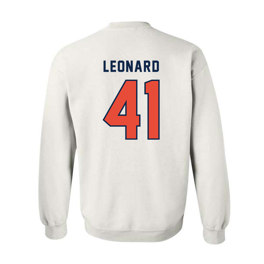 Illinois - NCAA Football : Clayton Leonard - Classsic Shersey Crewneck Sweatshirt-1