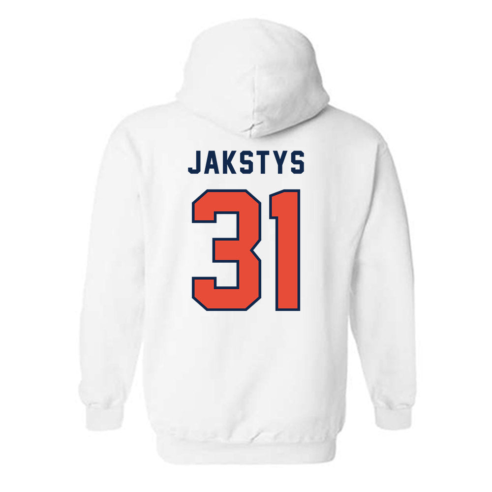 Illinois - NCAA Men's Basketball : Jason Jakstys - Classsic Shersey Hooded Sweatshirt-1