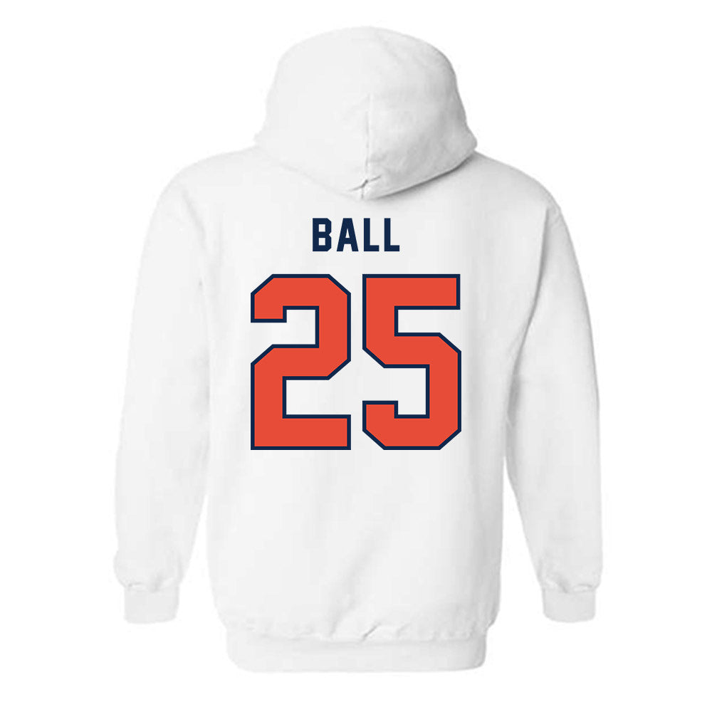 Illinois - NCAA Football : Aaron Ball - Classsic Shersey Hooded Sweatshirt-1