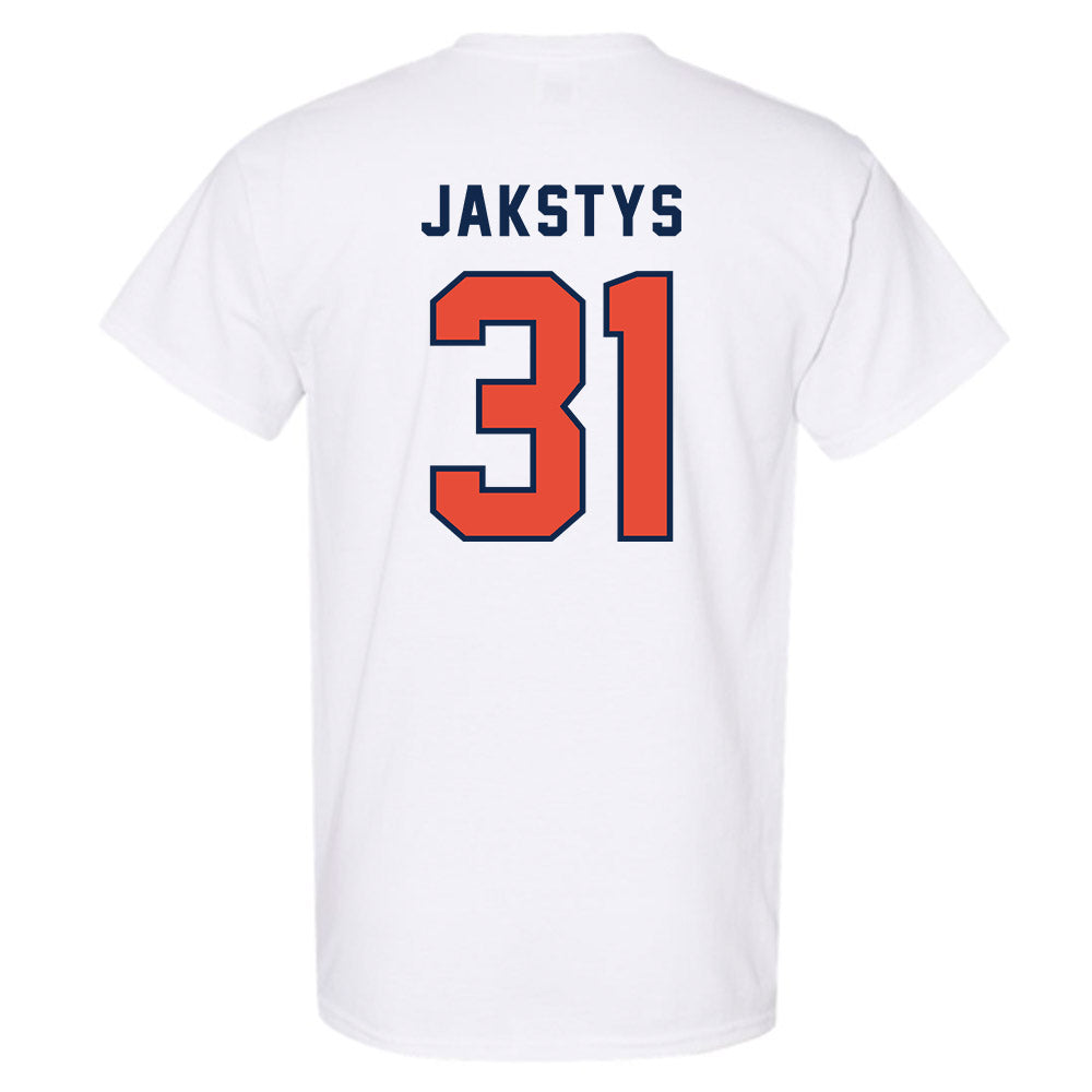 Illinois - NCAA Men's Basketball : Jason Jakstys - Classsic Shersey T-Shirt-1