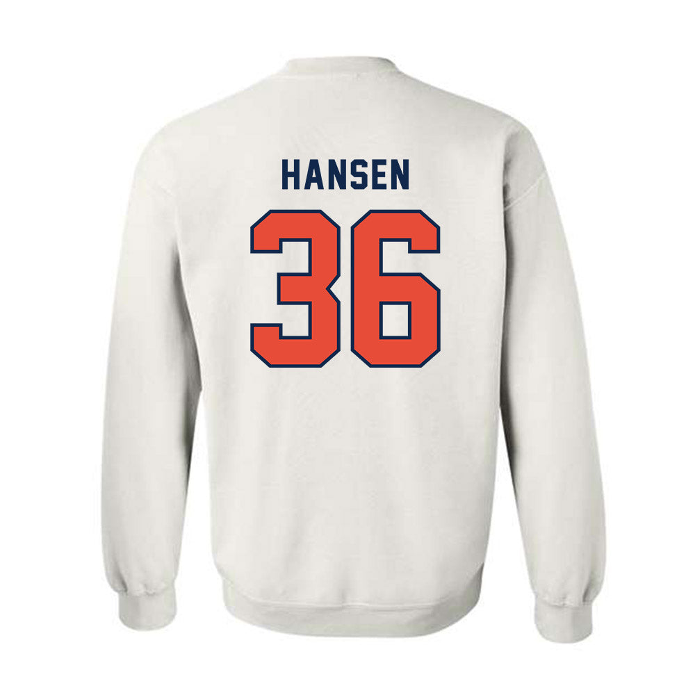 Illinois - NCAA Football : Lane Hansen - Classsic Shersey Crewneck Sweatshirt-1