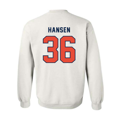 Illinois - NCAA Football : Lane Hansen - Classsic Shersey Crewneck Sweatshirt-1