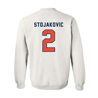 Illinois - NCAA Men's Basketball : Andrej Stojakovic - Classsic Shersey Crewneck Sweatshirt-1
