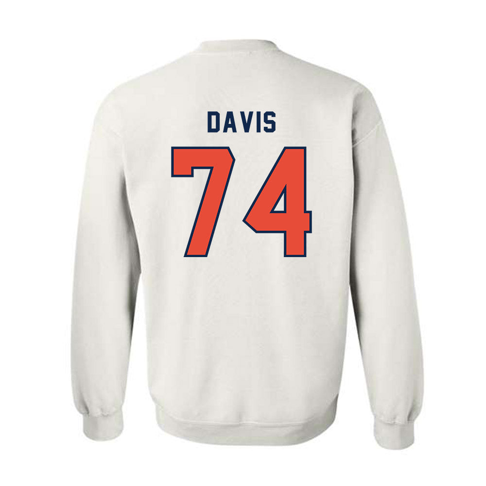 Illinois - NCAA Football : J.C. Davis - Classsic Shersey Crewneck Sweatshirt-1