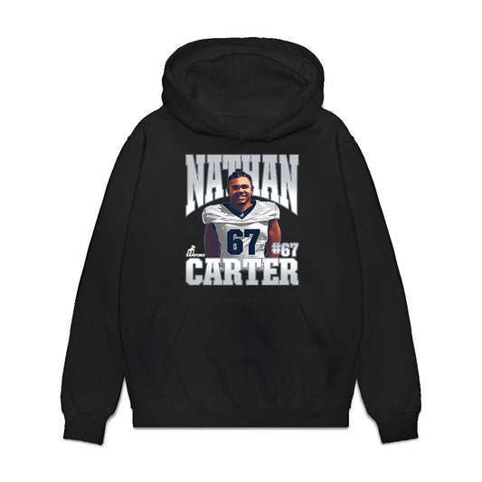 Samford - NCAA Football : Nate Carter - Collage Premium Hooded Sweatshirt-0