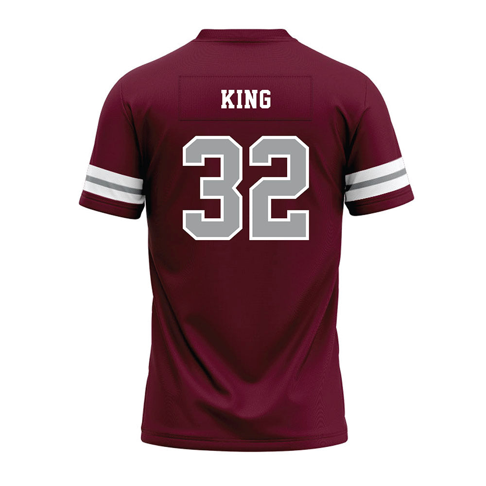 Texas A&M - NCAA Football : Taiyion King - Maroon Premium Football Jersey-1
