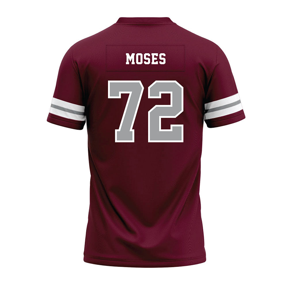 Texas A&M - NCAA Football : Joshua Moses - Maroon Premium Football Jersey-1