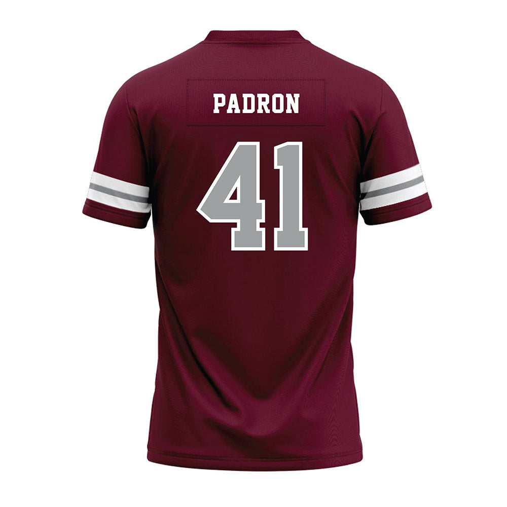 Texas A&M - NCAA Football : Liam Padron - Maroon Premium Football Jersey-1