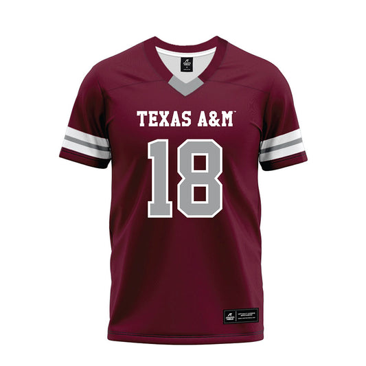 Texas A&M - NCAA Football : T.J. Searcy - Maroon Premium Football Jersey-0