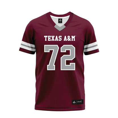 Texas A&M - NCAA Football : Joshua Moses - Maroon Premium Football Jersey-0