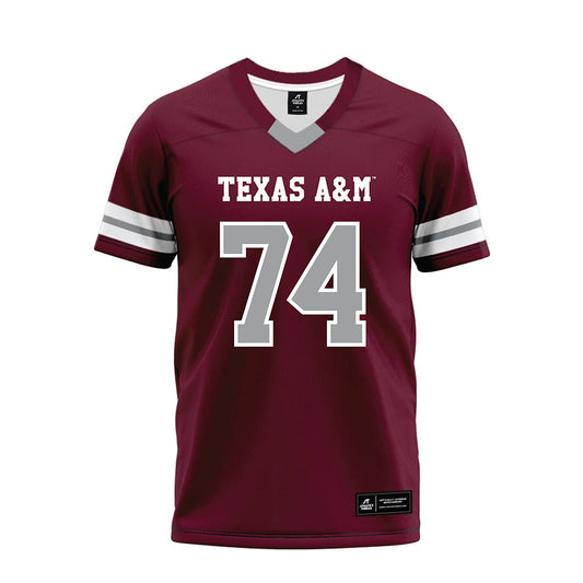 Texas A&M - NCAA Football : Zaden Krempin - Maroon Premium Football Jersey-0