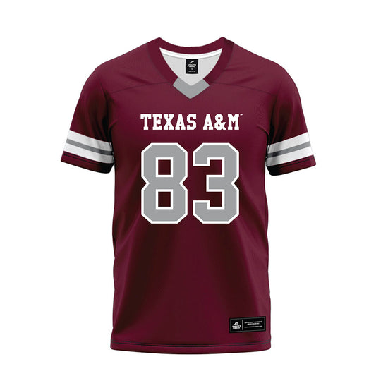 Texas A&M - NCAA Football : Will Hargett - Maroon Premium Football Jersey-0