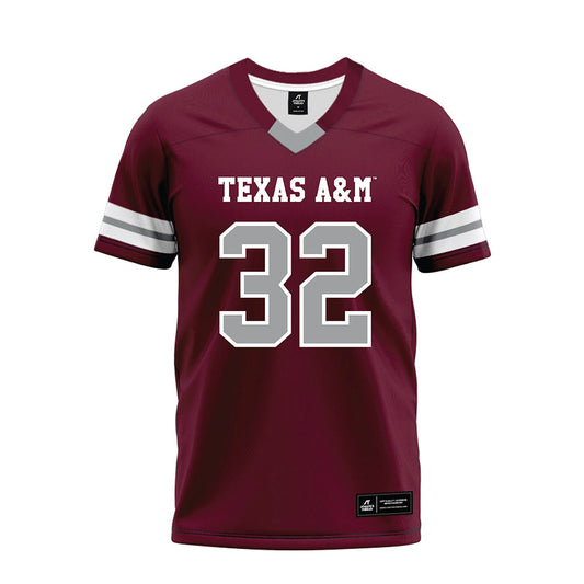 Texas A&M - NCAA Football : Taiyion King - Maroon Premium Football Jersey-0
