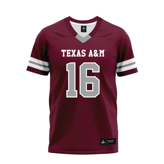 Texas A&M - NCAA Football : Helaman Casuga - Maroon Premium Football Jersey-0