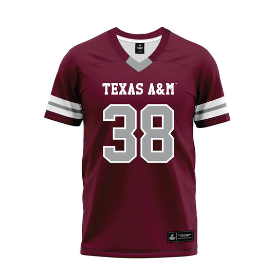 Texas A&M - NCAA Football : Benjamin Bruce - Maroon Premium Football Jersey-0