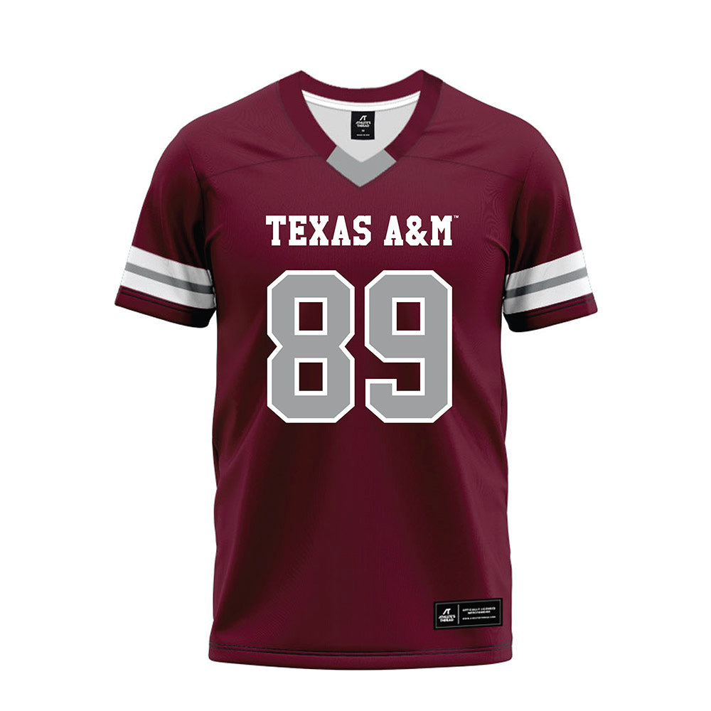 Texas A&M - NCAA Football : Kade Stewart - Maroon Premium Football Jersey-0