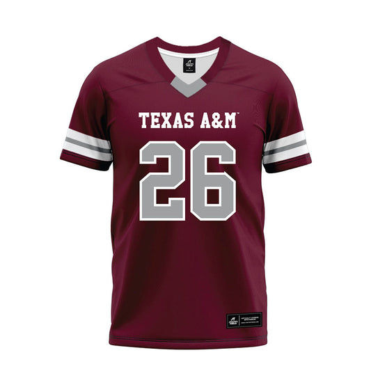 Texas A&M - NCAA Football : Layne Gerke - Maroon Premium Football Jersey-0