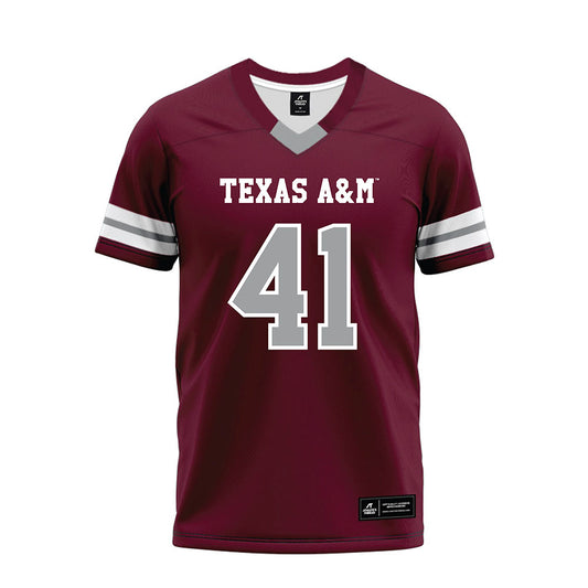 Texas A&M - NCAA Football : AJ DiNota - Maroon Premium Football Jersey-0