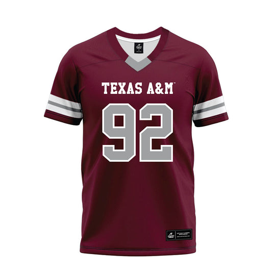 Texas A&M - NCAA Football : Sam M'Pemba - Maroon Premium Football Jersey-0