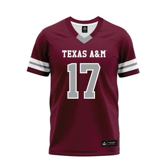 Texas A&M - NCAA Football : Theo Melin Ohrstrom - Maroon Premium Football Jersey-0