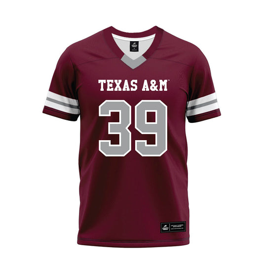 Texas A&M - NCAA Football : Luke Miller - Maroon Premium Football Jersey-0