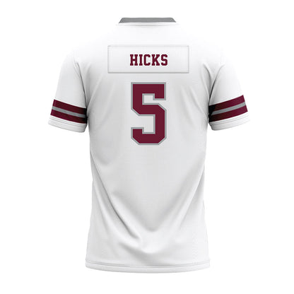 Texas A&M - NCAA Football : DJ Hicks - White Premium Football Jersey-1