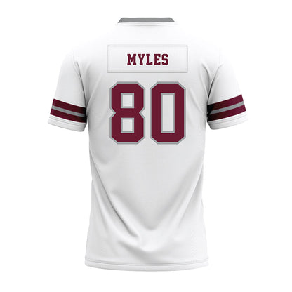 Texas A&M - NCAA Football : Jerome Myles - White Premium Football Jersey-1