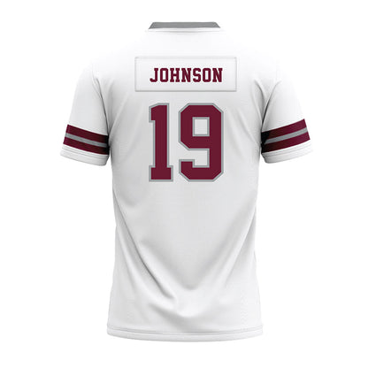 Texas A&M - NCAA Football : Kaeden Johnson - White Premium Football Jersey-1