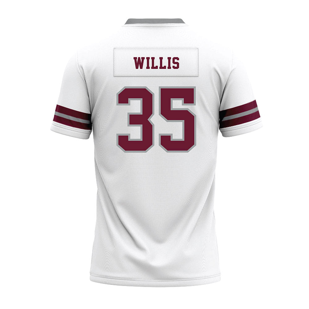 Texas A&M - NCAA Football : Isaiah Willis - White Premium Football Jersey-1
