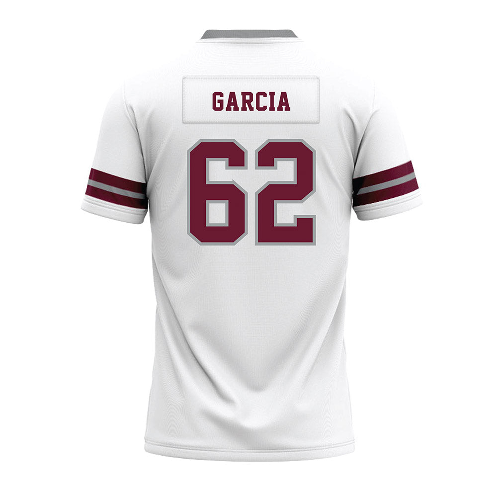 Texas A&M - NCAA Football : Marcus Garcia - White Premium Football Jersey-1