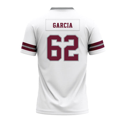 Texas A&M - NCAA Football : Marcus Garcia - White Premium Football Jersey-1