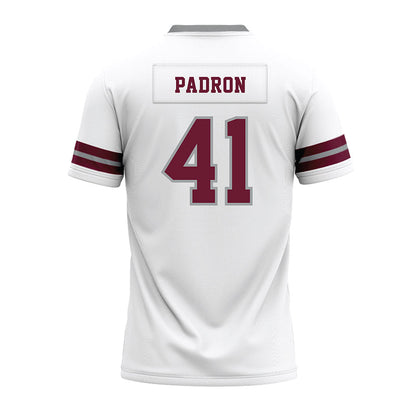 Texas A&M - NCAA Football : Liam Padron - White Premium Football Jersey-1