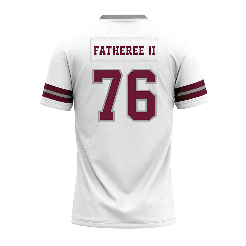 Texas A&M - NCAA Football : Reuben Fatheree II - White Premium Football Jersey-1