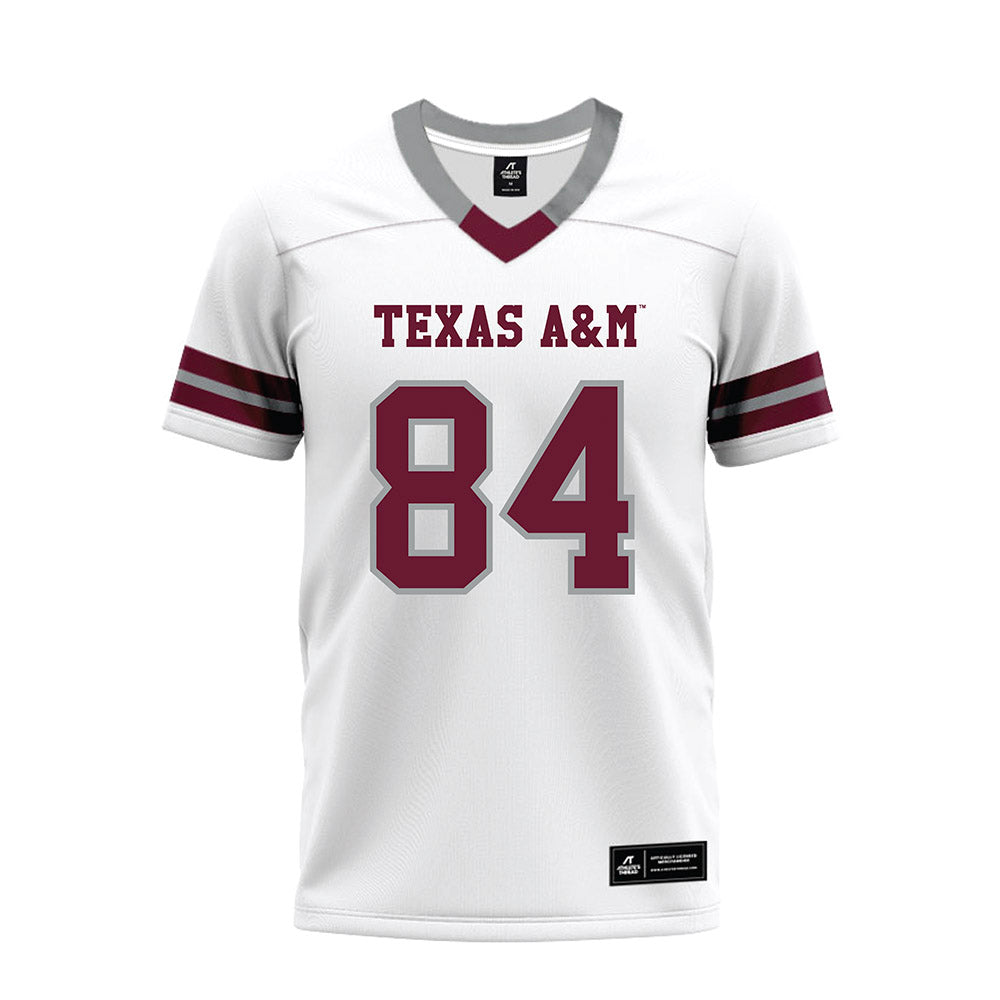 Texas A&M - NCAA Football : Blake Buntyn - White Premium Football Jersey-0