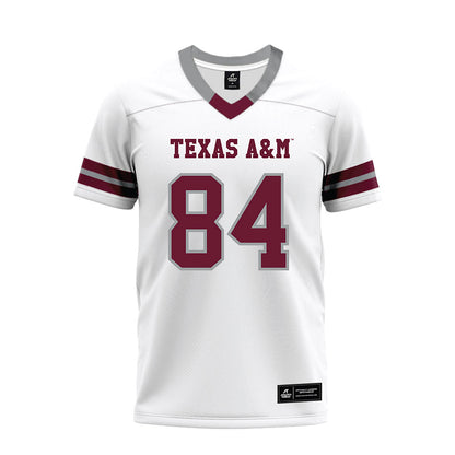 Texas A&M - NCAA Football : Blake Buntyn - White Premium Football Jersey-0