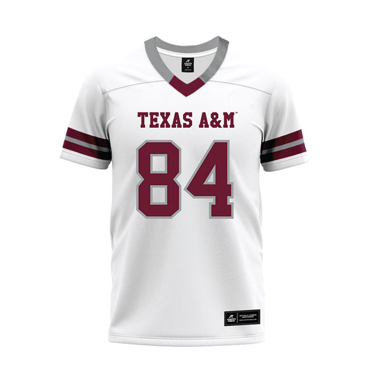 Texas A&M - NCAA Football : Blake Buntyn - White Premium Football Jersey-0