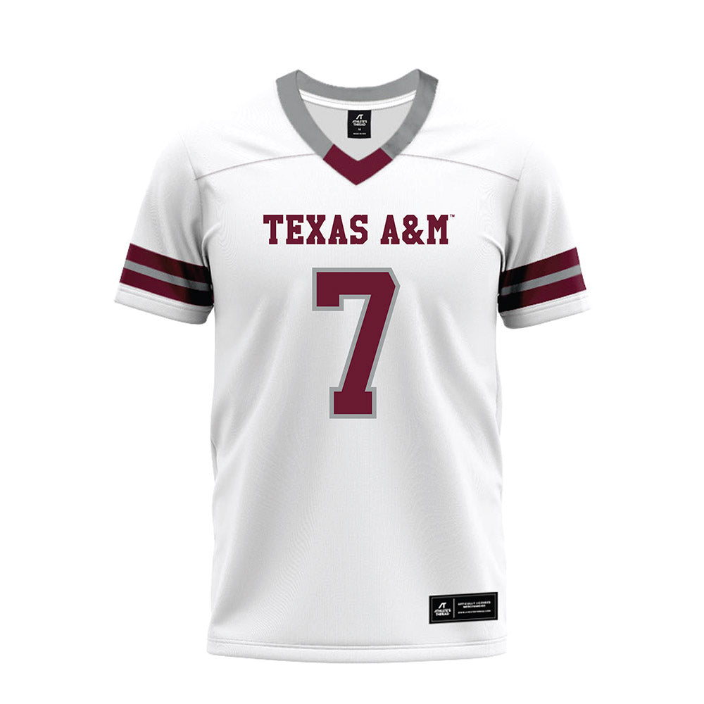Texas A&M - NCAA Football : Tyreek Chappell - White Premium Football Jersey-0
