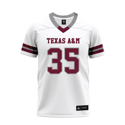 Texas A&M - NCAA Football : Isaiah Willis - White Premium Football Jersey-0