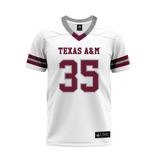 Texas A&M - NCAA Football : Isaiah Willis - White Premium Football Jersey-0