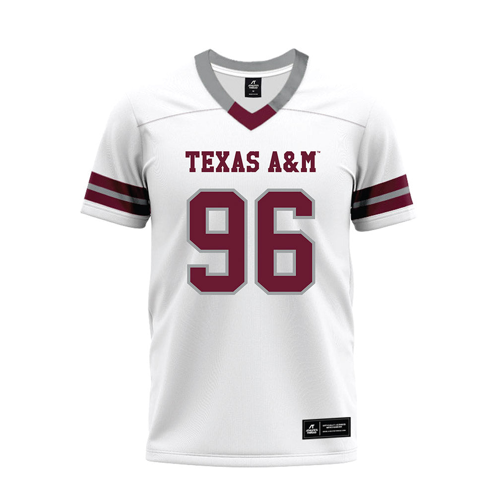 Texas A&M - NCAA Football : Nathan Jackson - White Premium Football Jersey-0