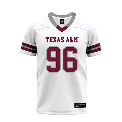 Texas A&M - NCAA Football : Nathan Jackson - White Premium Football Jersey-0