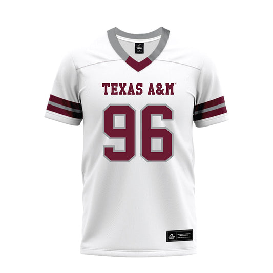 Texas A&M - NCAA Football : Nathan Jackson - White Premium Football Jersey-0