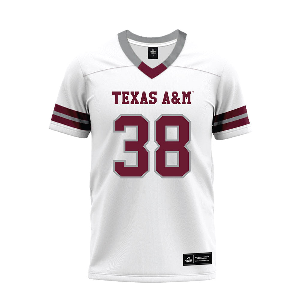 Texas A&M - NCAA Football : Benjamin Bruce - White Premium Football Jersey-0