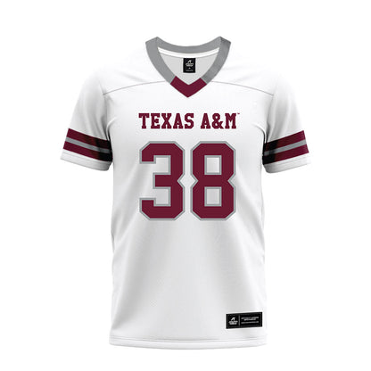 Texas A&M - NCAA Football : Benjamin Bruce - White Premium Football Jersey-0