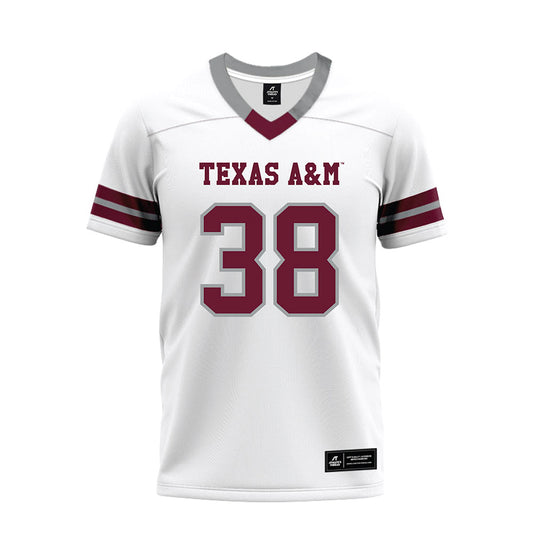 Texas A&M - NCAA Football : Benjamin Bruce - White Premium Football Jersey-0